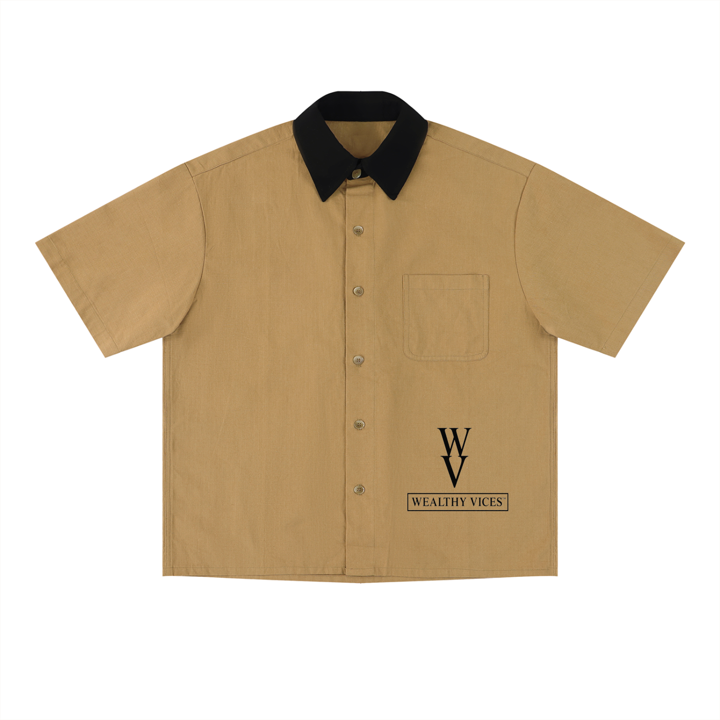 WEALTHY VICES COLOR BLOCK UTILITY SHIRT