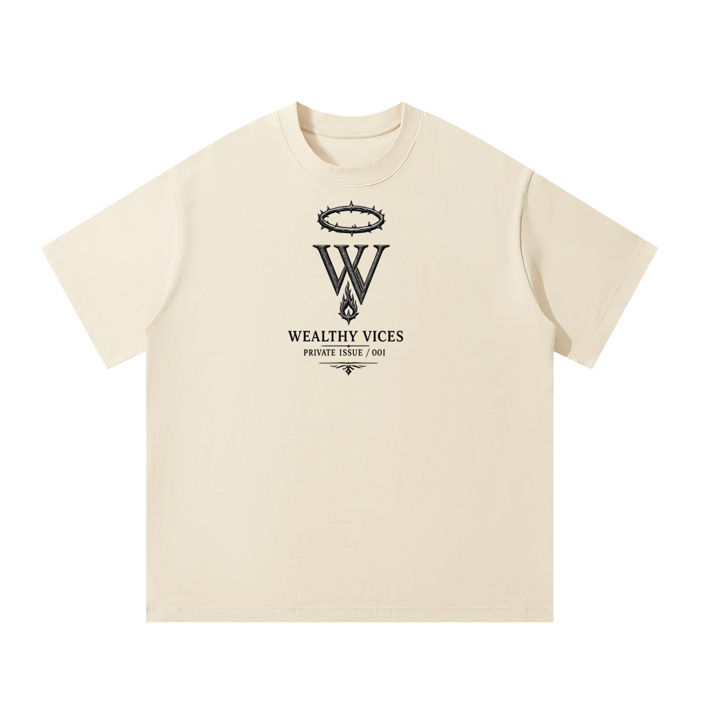 WEALTHY VICES — PRIVATE ISSUE / 001 OVERSIZED TEE