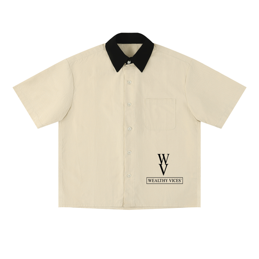 WEALTHY VICES COLOR BLOCK UTILITY SHIRT