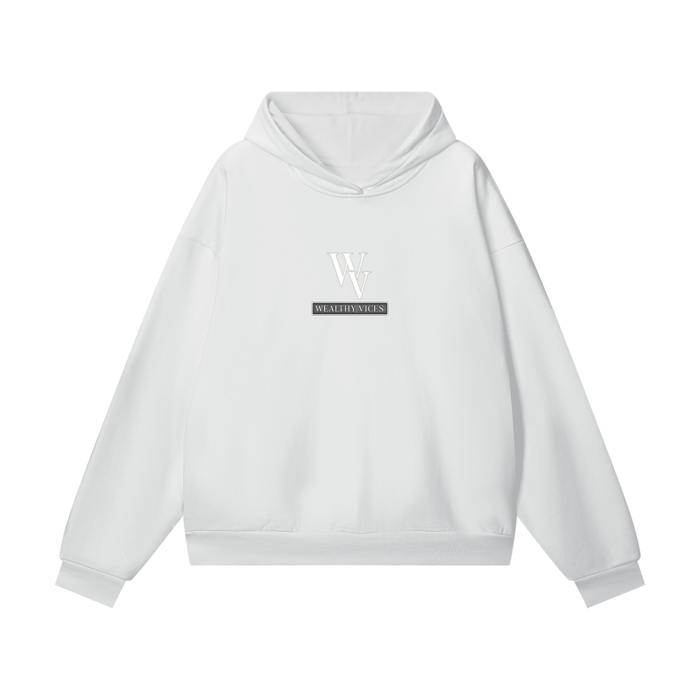 WEALTHY VICES HERITAGE CREST HIDDEN POCKET HEAVYWEIGHT HOODIE