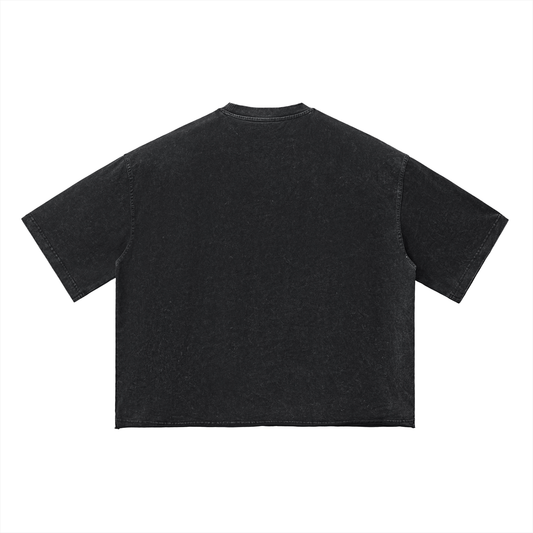 WEALTHY VICES "HEAVY IS THE CROWN" VINTAGE WASH BOXY TEE