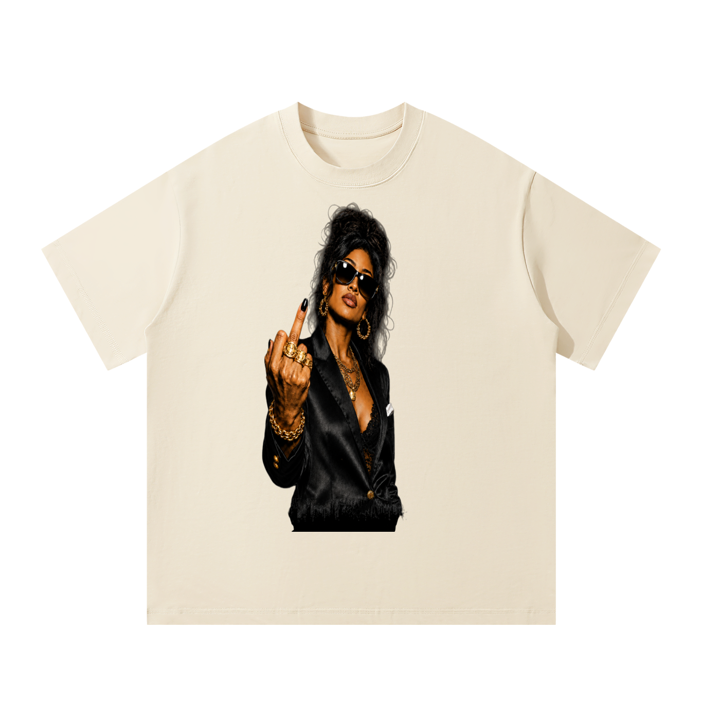 WEALTHY VICES "NO APOLOGIES" OVERSIZED TEE