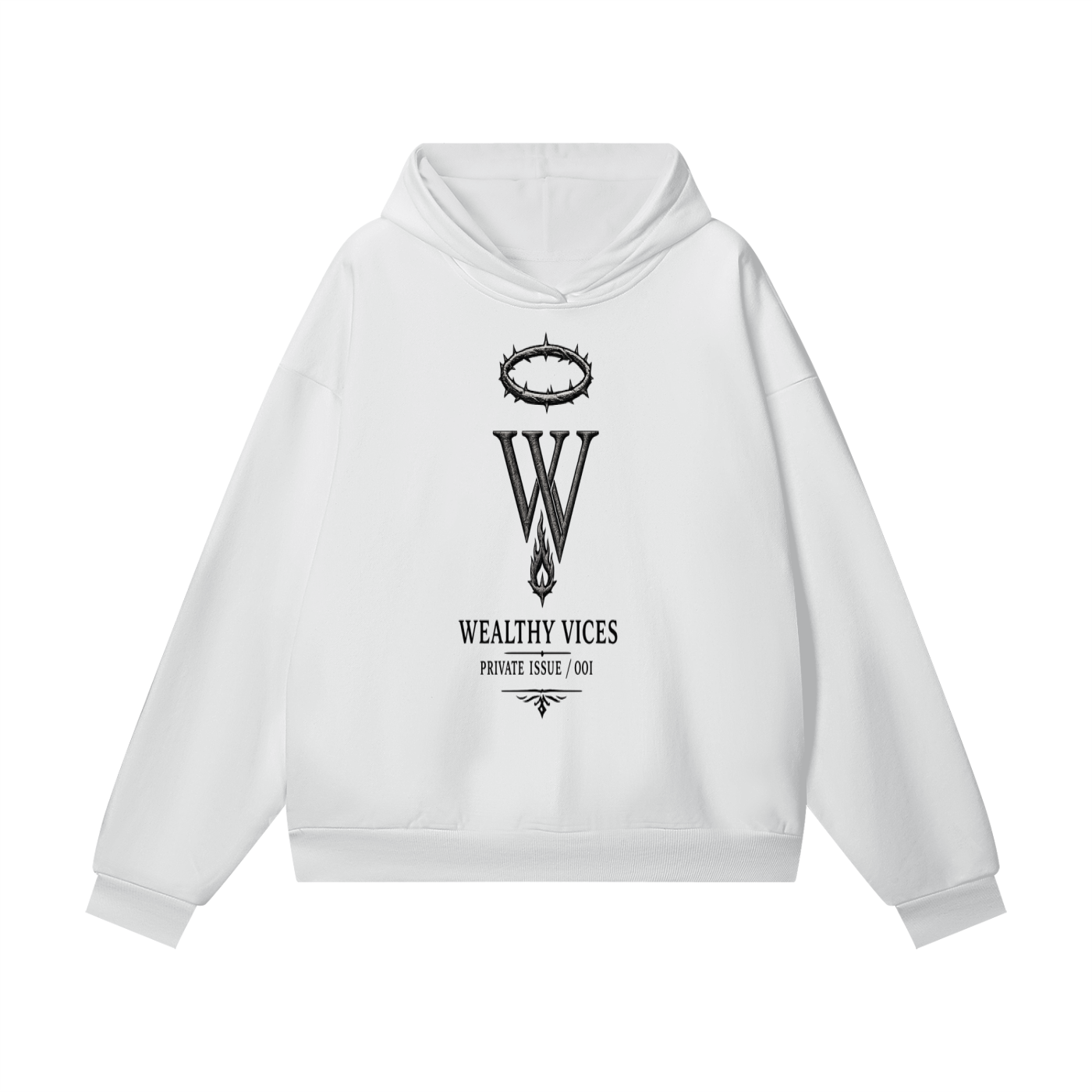 WEALTHY VICES PRIVATE ISSUE / 001 HEAVYWEIGHT HIDDEN POCKET HOODIE