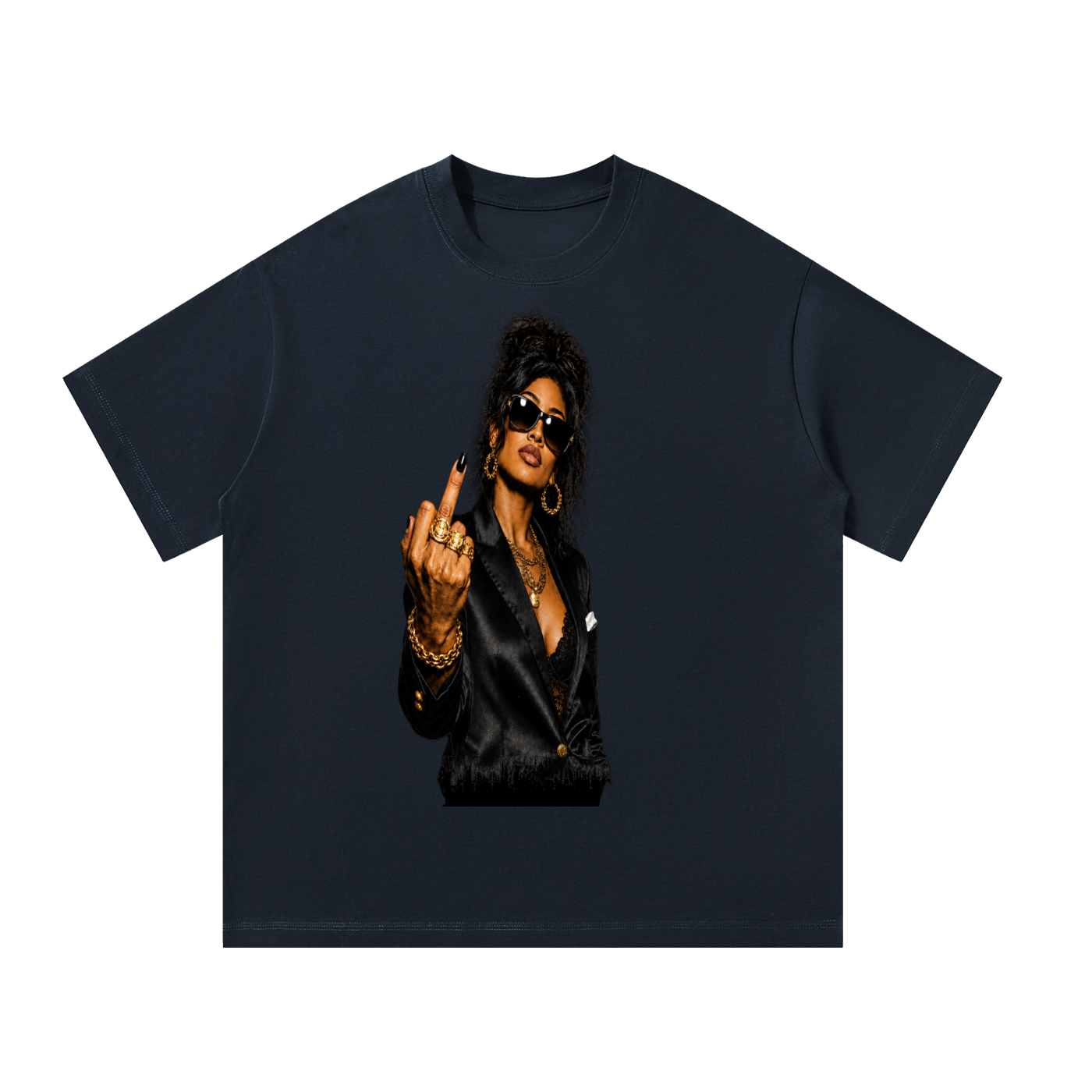 WEALTHY VICES "NO APOLOGIES" OVERSIZED TEE