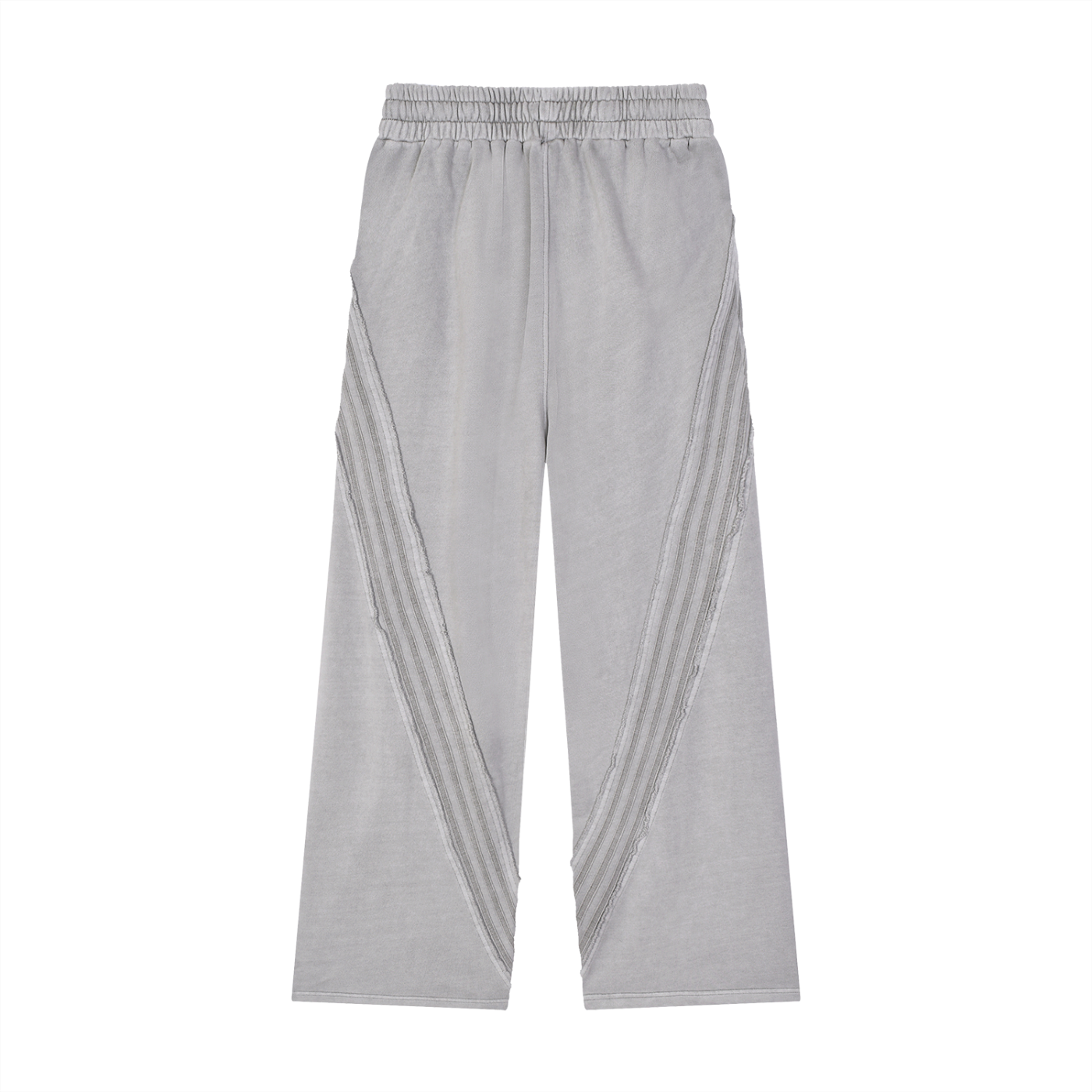 WEALTHY VICES SNOW WASHED TAPE RAW EDGE HEAVYWEIGHT SWEATPANTS