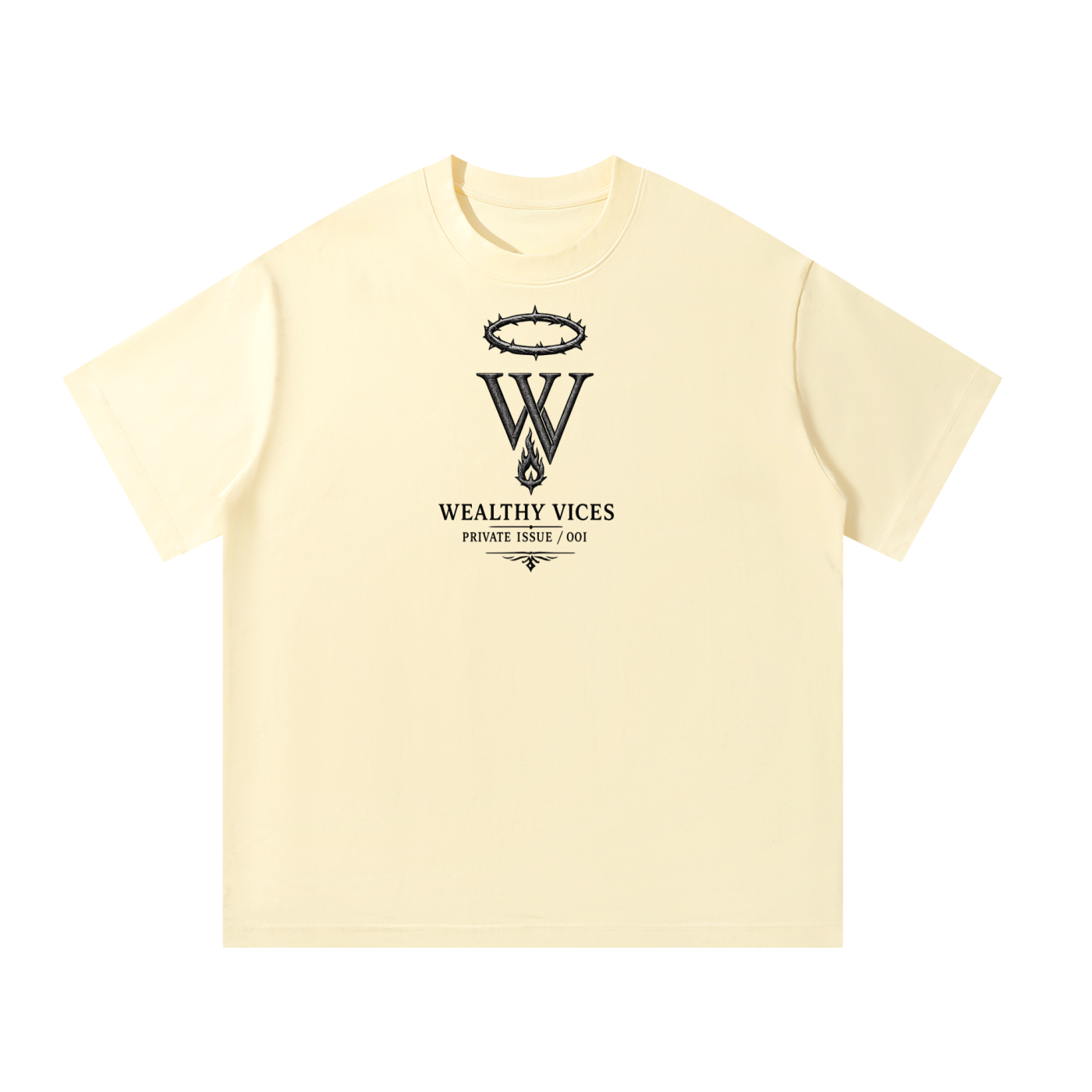 WEALTHY VICES — PRIVATE ISSUE / 001 OVERSIZED TEE