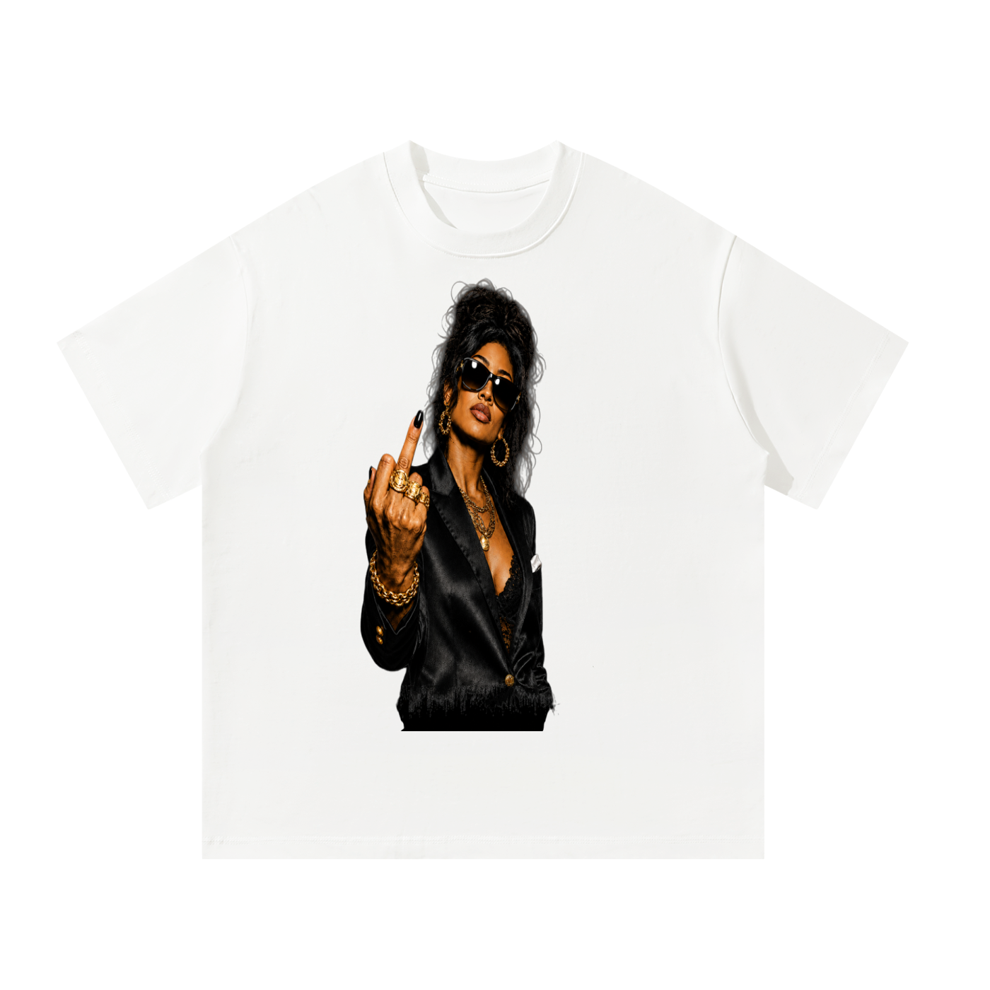 WEALTHY VICES "NO APOLOGIES" OVERSIZED TEE
