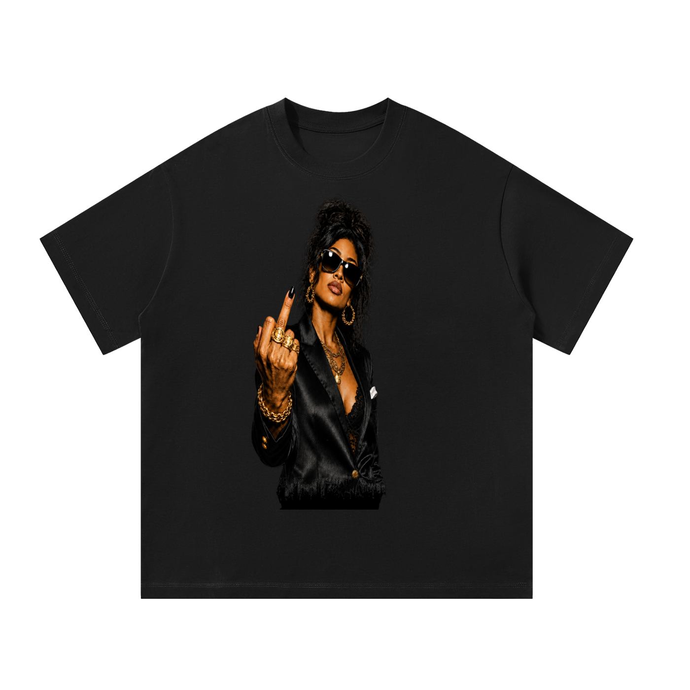 WEALTHY VICES "NO APOLOGIES" OVERSIZED TEE