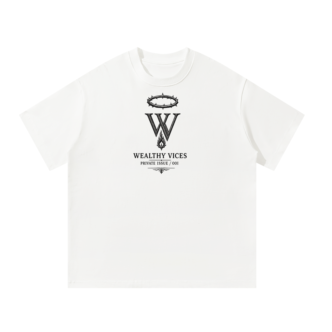WEALTHY VICES — PRIVATE ISSUE / 001 OVERSIZED TEE